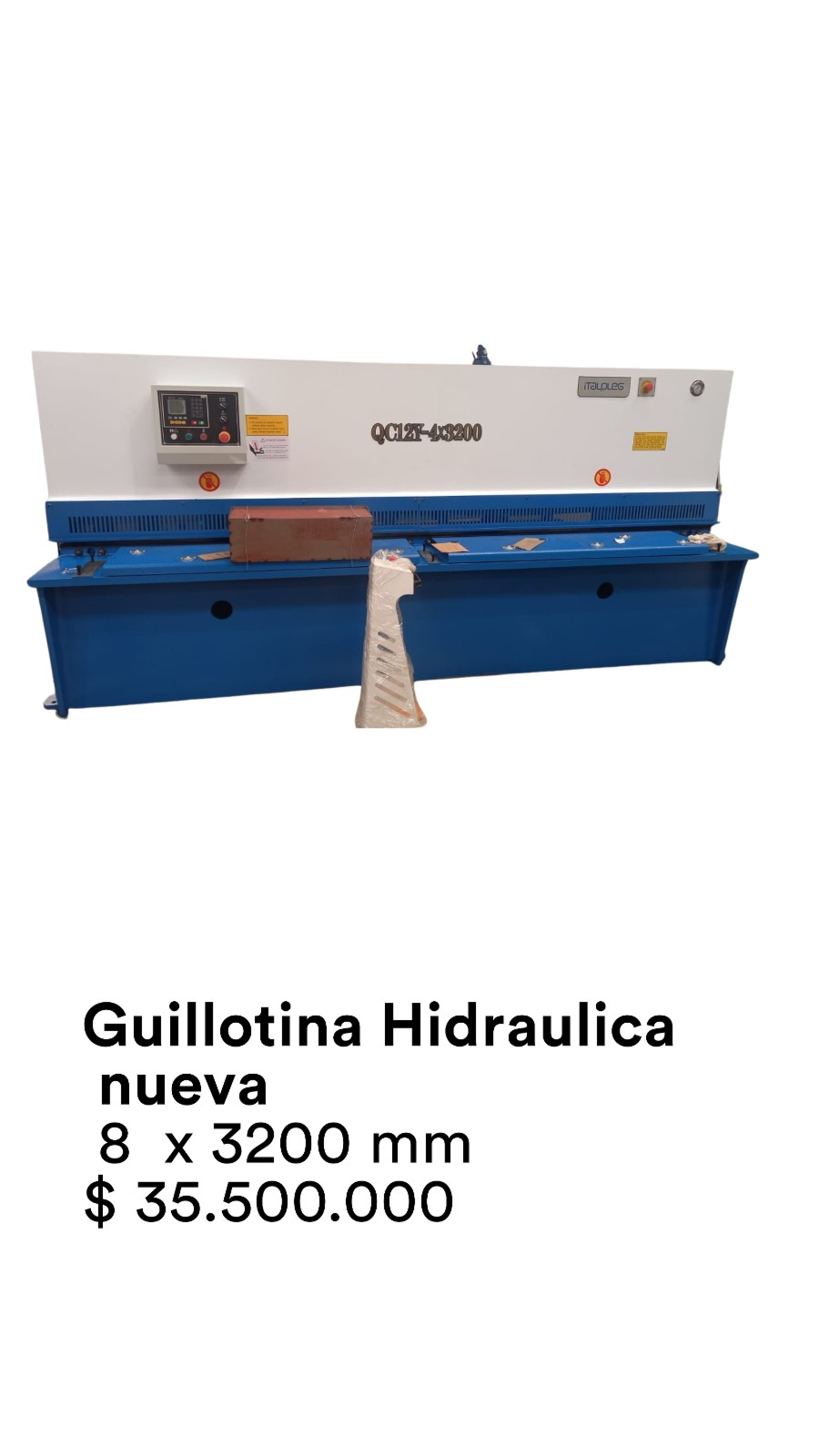 guillotina hidraulica nueva